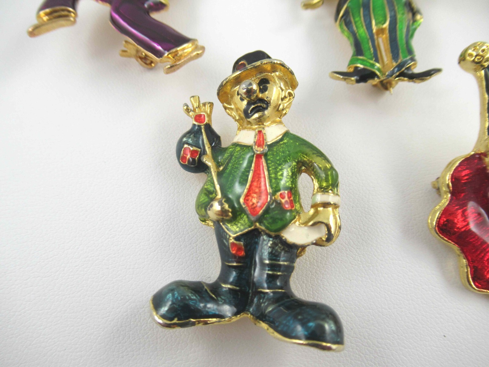 Broche (pin) Vintage Clown Sur Monocycle - Émail, Occasion