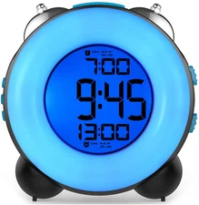 Banne Loud Alarm Clock for Heavy Sleepers with Dual Alarm Night Light Bedside Ba