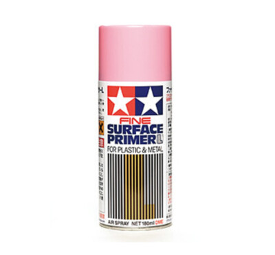 Tamiya 87146 Fine Surface Grundierung L für Kunststoff & Metall Pink (180 ML) RC