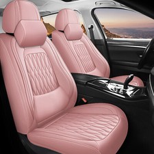 Nappa Leather Universal Car 5 Seat Covers Full Set Front Rear Cushion Protector