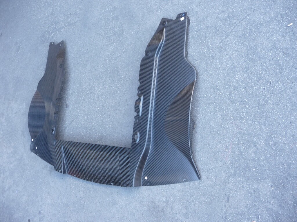 McLaren 675LT P11 GTR Rear Diffuser Cover Shield Carbon Fiber Fibre 11A7977RP OE