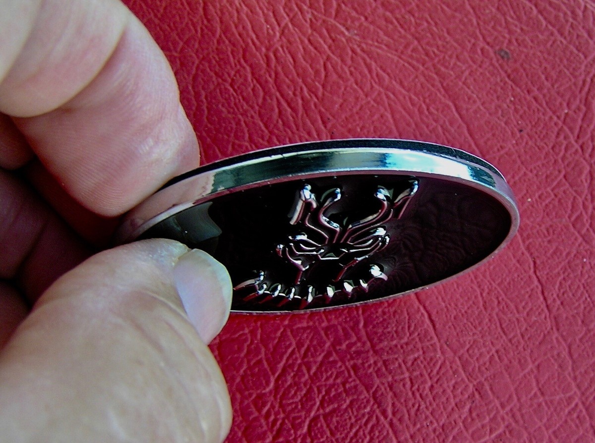 PUNISHER CAR BADGE PAIR - UK 63mm Metal Fender Emblems *NEW