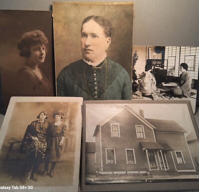 Lot Of 5 - Miscellaneous Portraits & Photographs~B & W & Colored. #-3