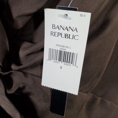 Banana Republic Factory Women's Brown Silk Dress Size 4 NWT | eBay