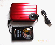 CAMERA, 16MP PHOTO AND VIDEO COMPACT CAMERA W/CASE  USB CORD.