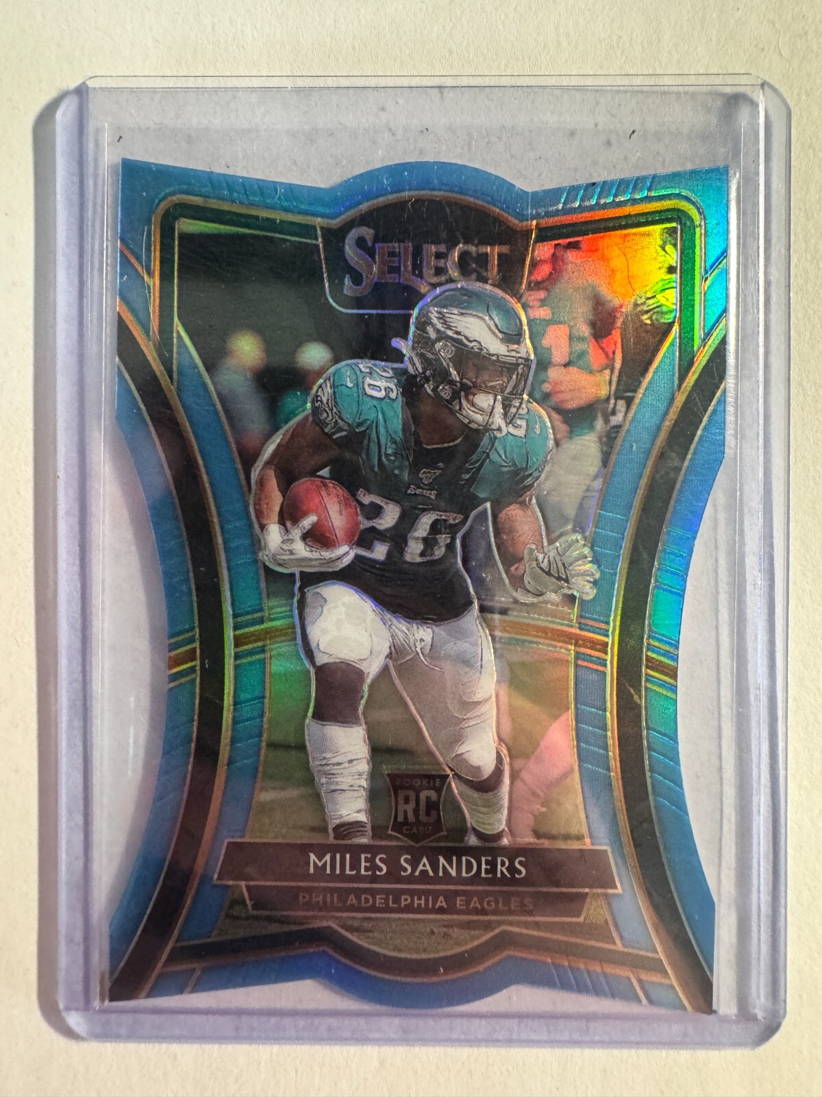 K218,159 - 2019 Select Prizm Light Blue Die Cut #102 Miles Sanders #/99