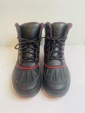 Nike Size 7 ACG Woodside II Black Lace-Up Winter Duck Boots