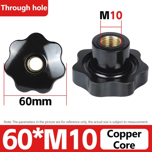 M4/M5/M6/M8/M10/M12-M20 Female Thread Seven Star Shaped Head Clamping Nuts Knob - Picture 21 of 27