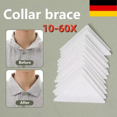 10-60 Stück Kragen Aufkleber Hemd Kragen Unterstützung Kragen Styling Band'.