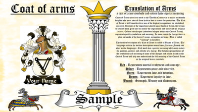 Decken-Dekoons Wappen Heraldry Blazonry Aufdruck