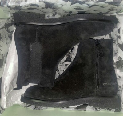Black Off White Stivali Chelsea Boot