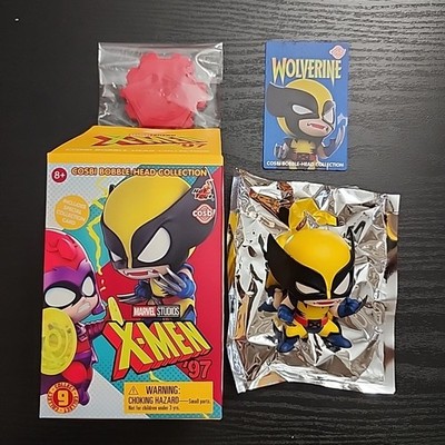 Wolverine Marvel X-Men  97 Cosbi Hot Toys Bobble-Head Figure W/ Collector's Card