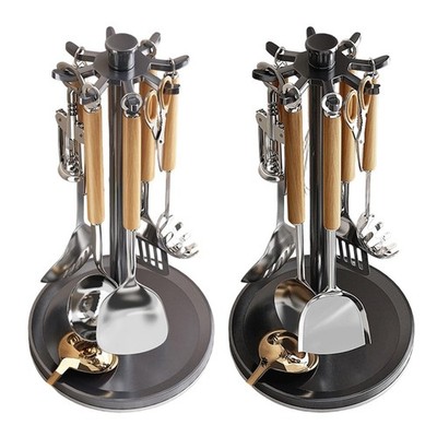 OCS Parts Stainless Steel Kitchen Utensil Holder - 6.75 Inch, Dishwasher Safe Countertop Organizer