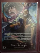 TCG One Piece Silvers Rayleigh (Alternate Art) OP12-001 Legacy of the Master