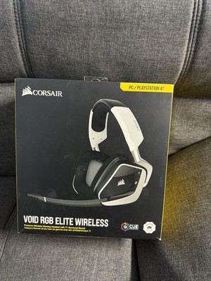 Corsair VOID RGB Elite Wireless Premium Gaming Headset - White (CA-9011202-NA) 
