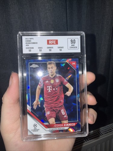 2022 Topps Chrome Sapphire Joshua Kimmich Graded RFE 9.0
