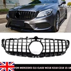 FOR MERCEDES CLS CLASS W218 C218 FRONT GT PANAMERICANA GRILLE BLACK 2015-2018