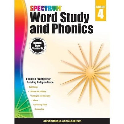 Spectrum Word Study and Phonics, Grade 4: ..., Spectrum