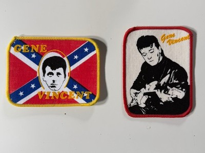 Gene Vincent-Patch/Aufnäher-Set, Rock 'n' Roll/Psychobilly, 80er J.