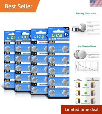 Essential 40 Pack LR44 AG13 1.5V Batteries - Safe and Reliable Power Source