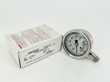 New Ashcroft 25-1009-SWL-02L-1500 Pressure Gauge 2-1/2" 1500PSI 316 Tube