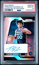 2024 PANINI PRIZM ROOKIE SIGNATURES SILVER TERRENCE SHANNON JR. RC PSA 10 AUTO
