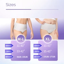 5pcs Women Disposable Menstrual Panties Cotton Wrapped Postpartum Underwear