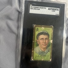 1911 T205 Johnny Kling Cubs sgc authentic/altered
