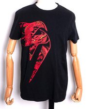 Camiseta Venum Para Hombres BIG LOGO Gigante Edición Especial Negra Algodón MMA Talla XL