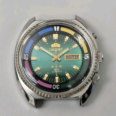 左アオリ ORIENT WORLD DIVER Y469622-7A CAL.46941 AUTOMATIC DAY/DATE VINTAGE