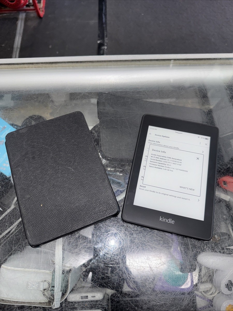 Amazon Kindle Paperwhite 10th Generation PQ94WIF Black Tested And