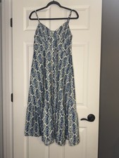 Cupshe Strappy Geometric Print Sundress Large Nwt 