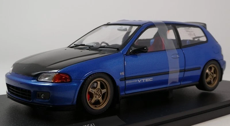 Solido Honda Civic EG6 Cobalt blue pearl 1991 1/18 S1810406 - Immagine 2 di 3
