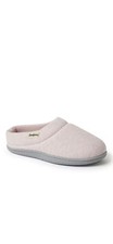 Dearfoams Women's Lacey Rib Knit House Shoe Clog Slipper - Pink Heather