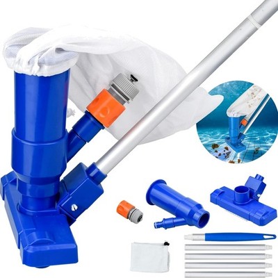 Pool Vacuum Cleaner Set Wasserbetrieben Pool Bodenvakuum Aluminium Teleskop