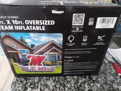 Ole Miss Rebels  7FTX10FT Inflatable Logo for Tailgating/ Front Yard