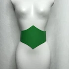 Vintage *Barbie* Green Vinyl Belt, Corset Fit 80s/90s