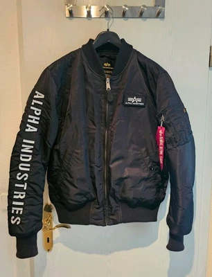 Herren Alpha Industries Jacke  Bomberjacke schwarz Gr. L - Bild 1 von 4