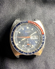 Seiko POGUE Resist 6139-6005 Pepsi Bezel Date Dial Chronograph Automatic