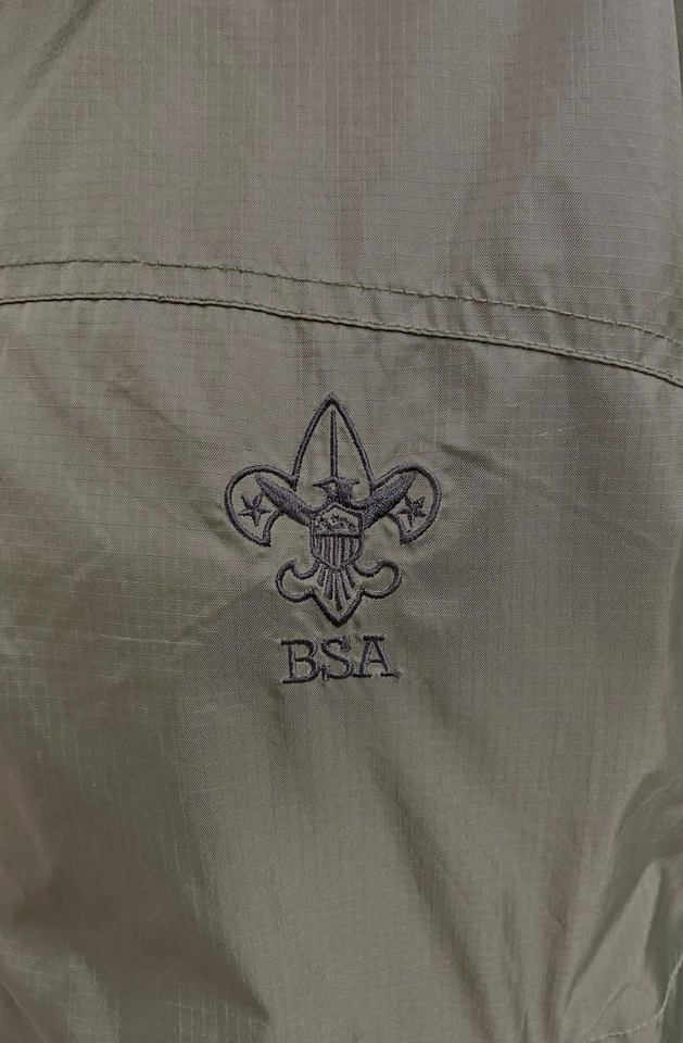 Boy Scouts of America Wind Tech Jacket with Hood Adult Large Outdoors BSA Emblem - Image 3 of 4
