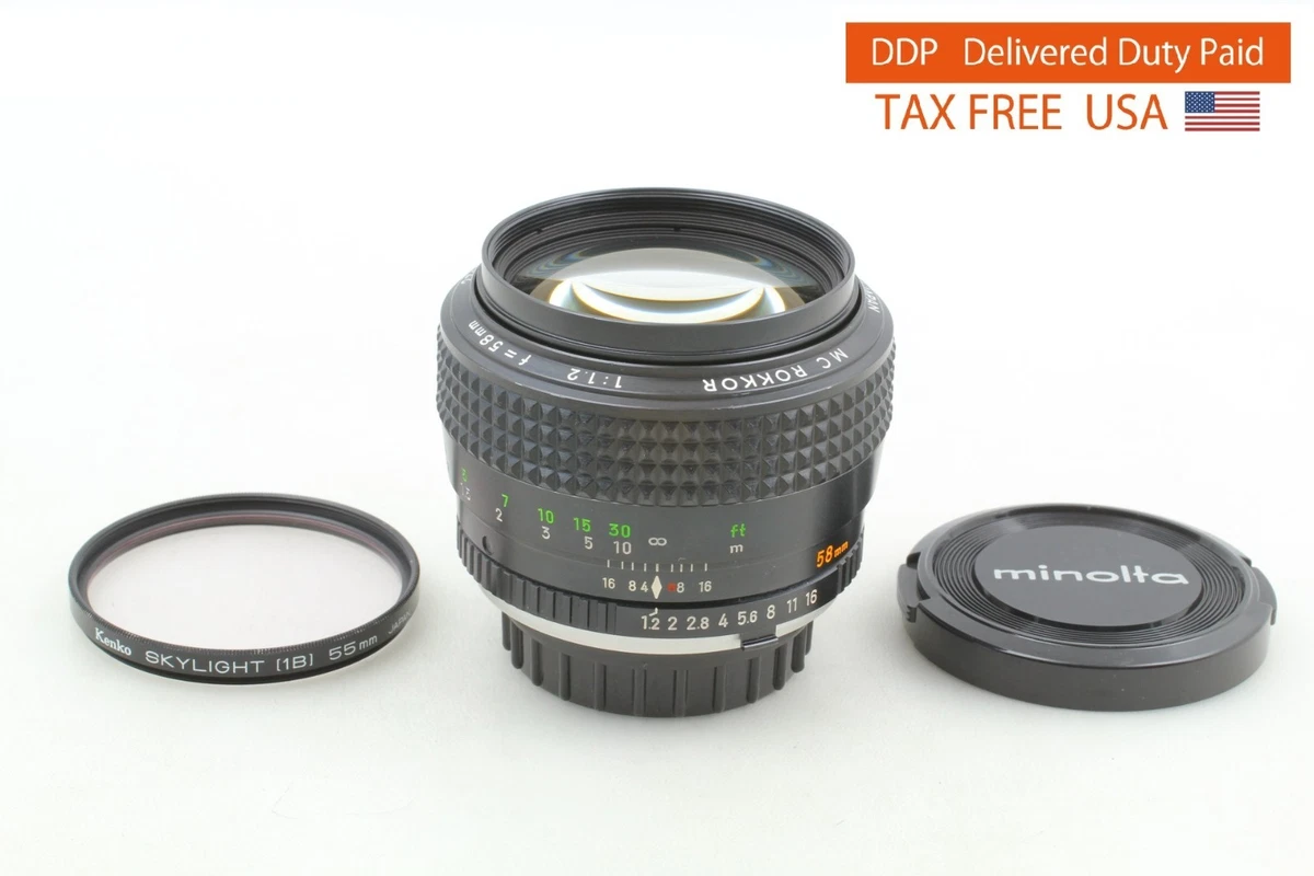 Minolta 58mm Focal f/1.2 Camera Lenses | eBay