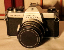 HONEYWELL PENTAX SPOTMATIC SP II 35mm SLR FILM CAMERA MEYER-OPTIK GORLITZ 50/1.8