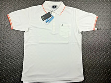 Cross Men's CoolMax Breathable Golf  Tour Polo Shirt White Medium M New
