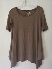 American Eagle Outfitters Soft And Sexy Brown Black Stripe Shark Bite Tunic...