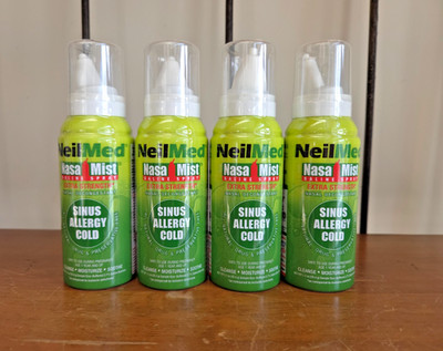 Bundle 4 Cans NeilMed Nasa Mist Saline Spray Sinus Allergy Cold Exp 2029 NEW