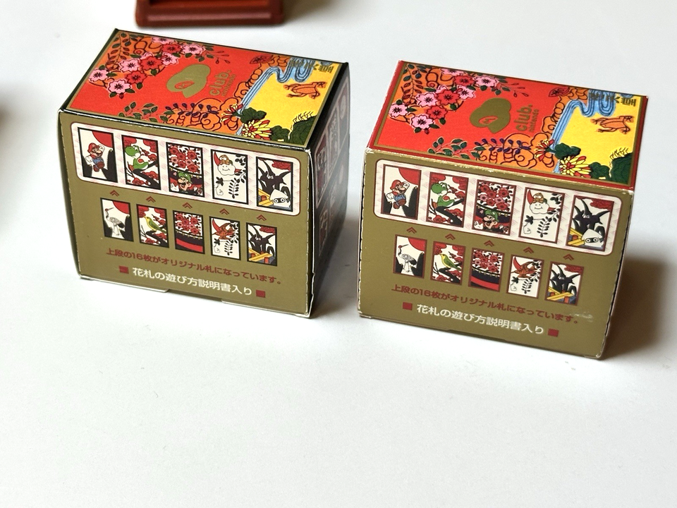 Brand NEW SEALED Nintendo Super Mario Hanafuda Cards Black and Red Set ...