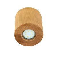 Deckenlampe Holz Ø10Cm Klein Rund GU10 Modern Wohnzimmer Flur Leuchte Valerya
