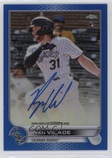 2022 Topps Chrome Rookie Auto Blue Refractor 97/150 Ryan Vilade #RA-RV Auto sh7