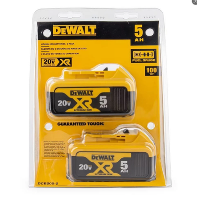 #ad 2pc DEWALT 20V Max Premium 5Ah Lithium Ion Battery Charger（DCB205 2） $78.88