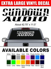 Extra Large Sundown Audio Car Audio Vinyl Decal Sticker Car Window